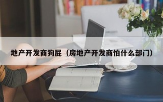 地产开发商狗屁（房地产开发商怕什么部门）